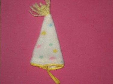 Vintage G 1 My Little Pony MLP Slumber Party : Yellow Trimmed Star Hat