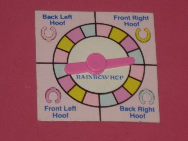 Vintage G 1 My Little Pony MLP Slumber Party : Game Spinner