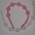 My little pony Vintage G1 Accessories: Baby ID Necklaces white & pink w/ peach My little pony Vintage G1 Accessories: Baby ID Necklaces white & pink w/ peach