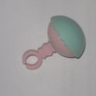 My little pony Vintage G1: Small Newborn Twin RATTLE Pink & Aqua