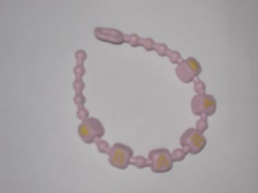 My little pony Vintage G1 Accessories: Baby ID Necklaces Lullaby Crib