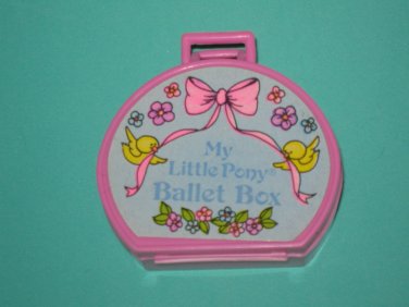 Vintage G 1 My Little Pony MLP - Pink Shoe bag/ box for Baby Bonnet School of Dance (BBSOD)