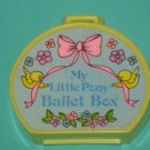 Vintage G 1 My Little Pony MLP - Yellow Shoe bag/ box for Baby Bonnet School of Dance (BBSOD) Vintage G 1 My Little Pony MLP - Yellow Shoe bag/ box for Baby Bonnet School of Dance (BBSOD)