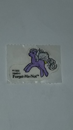 MLP My Little pony Vintage G1 - Flutter Forget Me Not Sticker