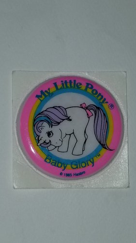 MLP My Little pony Vintage G1 - Baby Glory Puffy Sticker unicorn