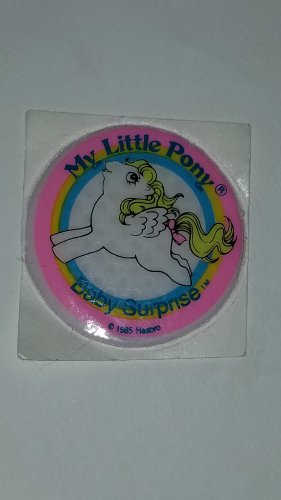 MLP My Little pony Vintage G1 - Baby Surprise Puffy Sticker pegasus