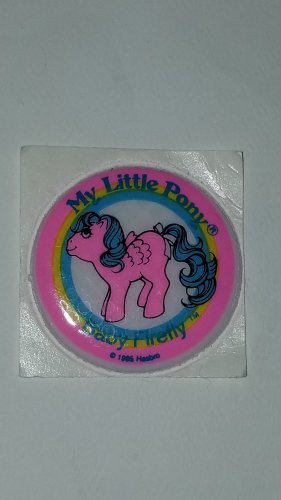 MLP My Little pony Vintage G1 - Baby Firefly Puffy Sticker pegasus