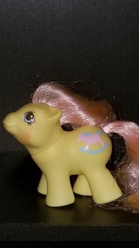 Vintage G 1 My Little Pony MLP - Newborn Twin - Milkweed or TumbleWeed