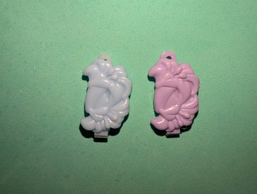 Vintage G1 My Little Pony MLP-  Barrettes - Lily - Perfume Puff - PP
