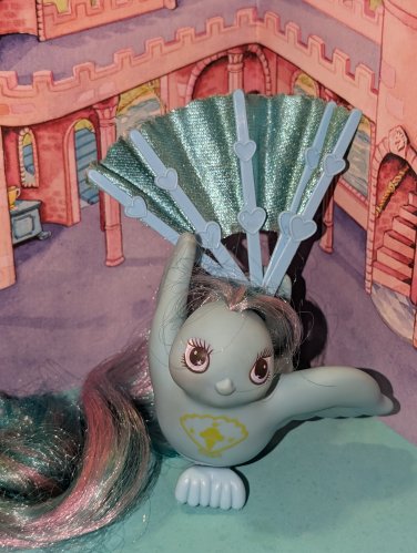 Vintage G 1 My Little Pony MLP - FTB - Blue Fan Tail