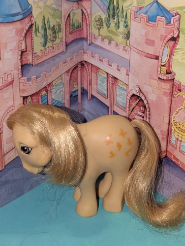 Vintage G 1 My Little Pony MLP - Flat Foot (FF) Collector Pose - Butterscotch
