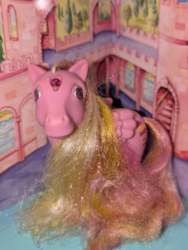 Vintage G 1 My Little Pony MLP - Brush N Grow (BNG) - Princess Glittering Gem