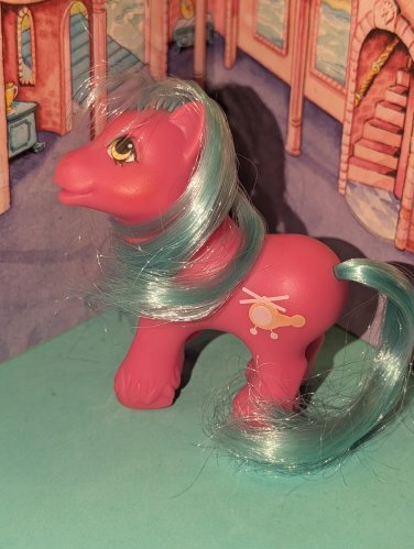 Vintage G1 My Little Pony MLP - Peek A Boo Brother Boy  - baby Whirly Twirl
