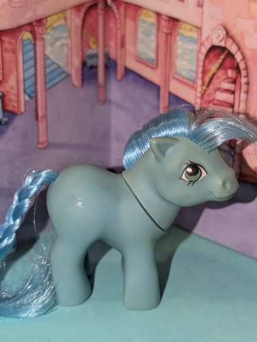 Vintage G 1 My Little Pony MLP - Baby Ember - Blue - Mail Order (MO)