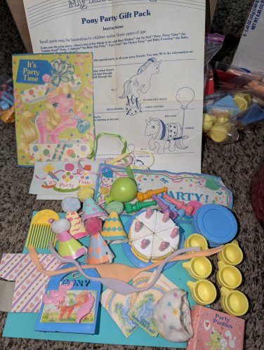 Vintage G 1 My Little Pony MLP Birthday Party : Complete?
