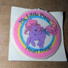 MLP My Little pony Vintage G1 - Sticker - Heart Throb
