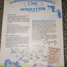G1 My Little Pony - MLP - Merch - Club Newsletter - 1987 no 2