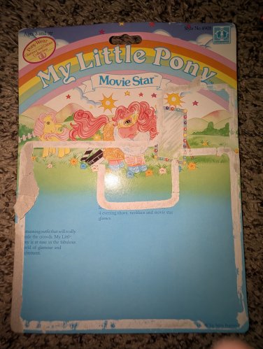 G1 My Little Pony - MLP - Merch - backcard - EURO Movie Star Ponywear