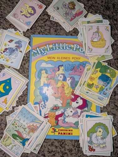 G1 My Little Pony - MLP - Merch - 1- 20 - Panini Sticker book Album