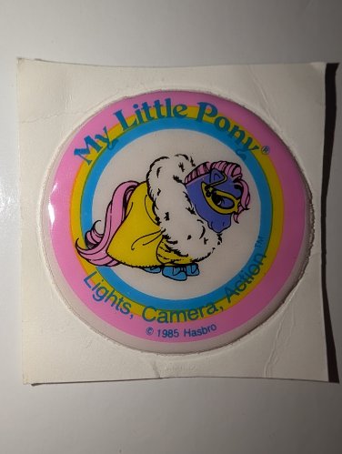 MLP My Little pony Vintage G1 - Sticker - Lights Camera Action
