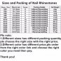1440pc Rose Gold Rhinestone 3D Nail Decorations Flat Back Non Hotfix Nail Art