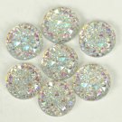 100pcs Crystal AB Colors Round Sew On Rhinestones Flatback Resin 14mm 12mm 16mm