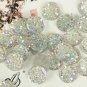 100pcs Crystal AB Colors Round Sew On Rhinestones Flatback Resin 14mm 12mm 16mm