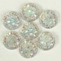 100pcs Crystal AB Colors Round Sew On Rhinestones Flatback Resin 14mm 12mm 16mm