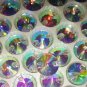 100pcs Round Rivoli Clear Crystal AB Sew On Glass Rhinestone Dress 10mm 12mm