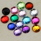 Mixed Colors Acrylic Sew On Rhinestones Flatback Sewing Beads DIY Dress