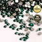1440pc Emerald Green Nail Art Rhinestones Flatback Non HotFix Rhinestone Crystal