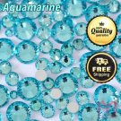 1440pcs Aquamarine Blue Rhinestone Flatback No Hotfix Nail Art Crystal Manicure