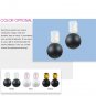 eManco stud creat crystal earrings black & white beads minimalist earring