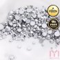 1440pc Mine Silver Rhinestone 3D Nail Decorations Flat Back Non Hotfix Nail Art