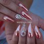 1440pc Mine Silver Rhinestone 3D Nail Decorations Flat Back Non Hotfix Nail Art