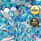 1440pcs Blue Aquamarine AB Crystal Rhinestone Flatback Nail Art Manicure DIY