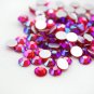 1440pc Light Siam AB Rhinestone 3D Nail Decorations Flat Back No Hotfix Nail Art