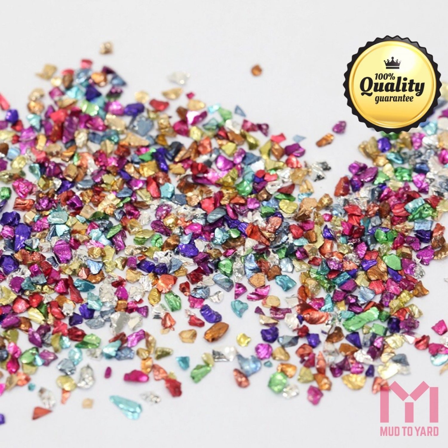 50g Mix colours Acrylic Mini Rhinestone Glitter Beads Nail Art Pixie Crystal 3D