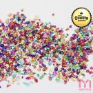 50g Mix colours Acrylic Mini Rhinestone Glitter Beads Nail Art Pixie Crystal 3D