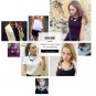 eManco Statement Black & White Wood Beads Choker Necklace Minimalist Ethnic