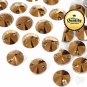 40pcs 12mm Gold Hematite Round Rivoli Sew On Rhinestones Flatback Glass Sewing