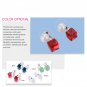 eManco Elegant 4 Color Cube shape Statement Stud Earrings Women Red Crystal