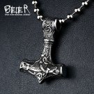 Thor Hammer Mjolnir Viking Amulet Hammer Scandinavian Pendant Norse necklace Men