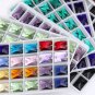 48pcs All Colours Rectangle Shape Sew On Glass Rhinestones Flatback Crystal