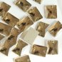 48pcs All Colours Rectangle Shape Sew On Glass Rhinestones Flatback Crystal