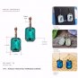 eManco Crystal AB Rhinestone Drop Earrings women Minimalist Geometric Create