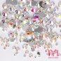 1440pcs Clear Crystal AB Flatback Rhinestone 3D No Hotfix Nail Art Manicure pedi
