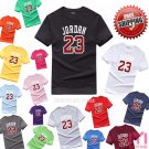 Legend Jordan 23 Print Brand Clothing Men Cotton T-shirt Swag T Shirt 16 colours