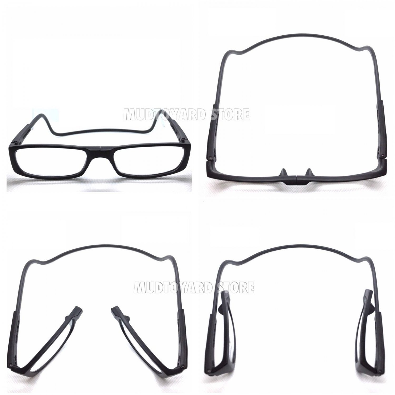 Unisex Front Reading Glasses Neck Hanging Click Presbyopia Glass