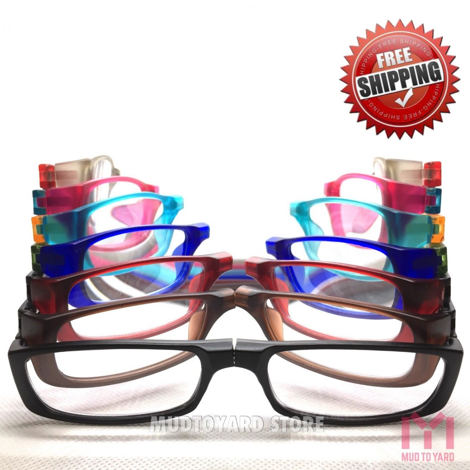 Unisex Front Reading Glasses Neck Hanging Click Presbyopia Glass